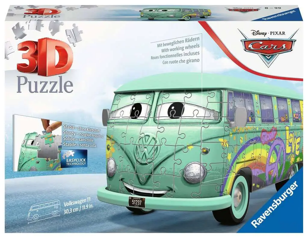 Ravensburger 3D Puzzle Volkswagen T1 Cars Fillmore (184 darab) termékfotó