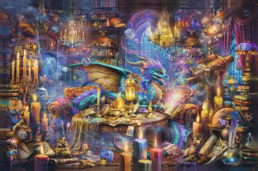 Ravensburger Dragon&#039;s Library puzzle (3000 darab) termékfotó