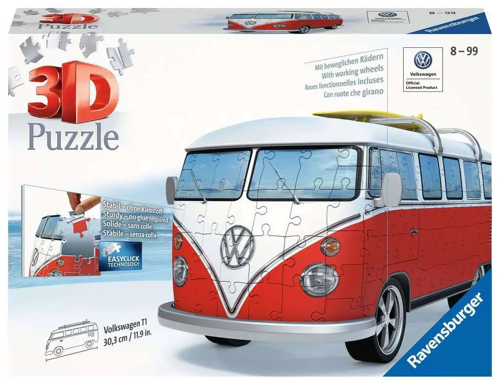 Ravensburger Volkswagen T1 Surfer Edition 3D Puzzle (187 darab) termékfotó
