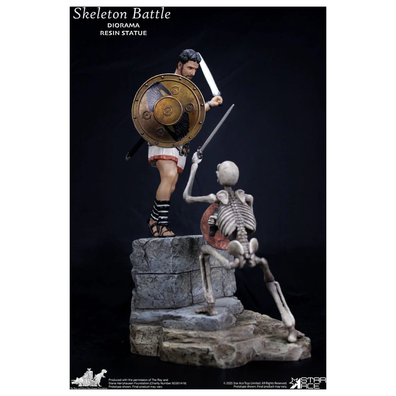Ray Harryhausen 1/8 Skeleton Battle Scene Diorama szobor figura 30 cm  termékfotó
