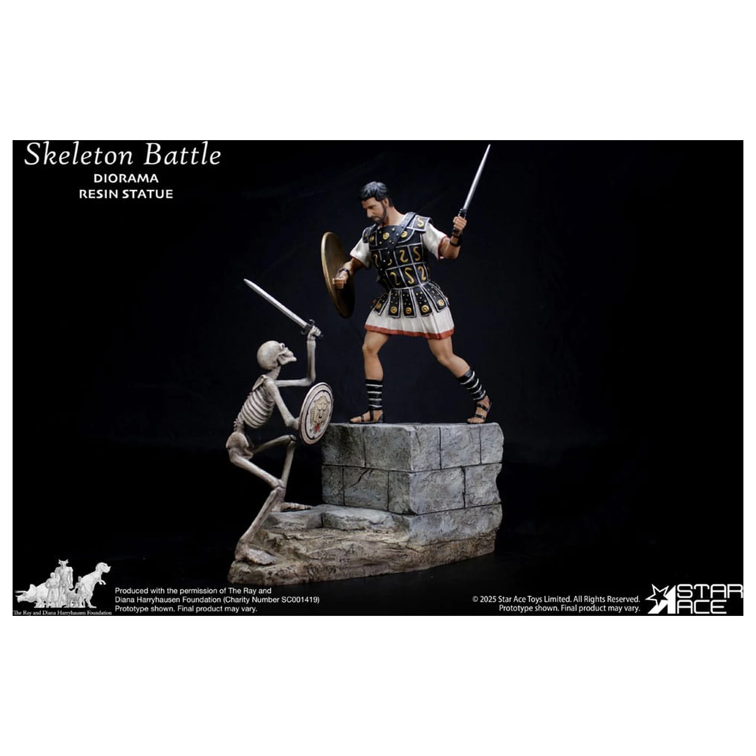 Ray Harryhausen 1/8 Skeleton Battle Scene Diorama szobor figura 30 cm  termékfotó