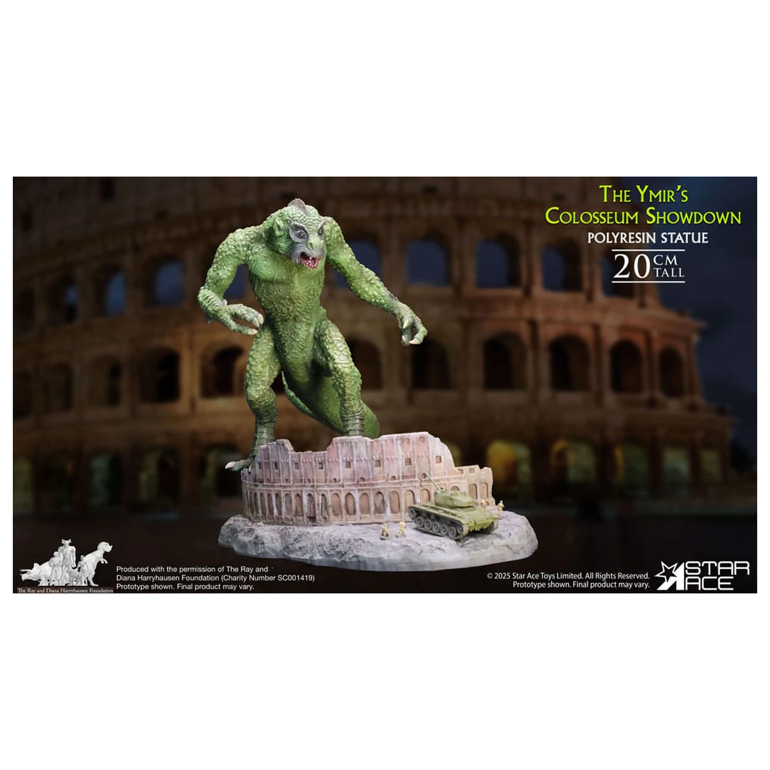 Ray Harryhausen 1/8 The Ymir's Colosseum Showdown Diorama szobor figura 20 cm termékfotó