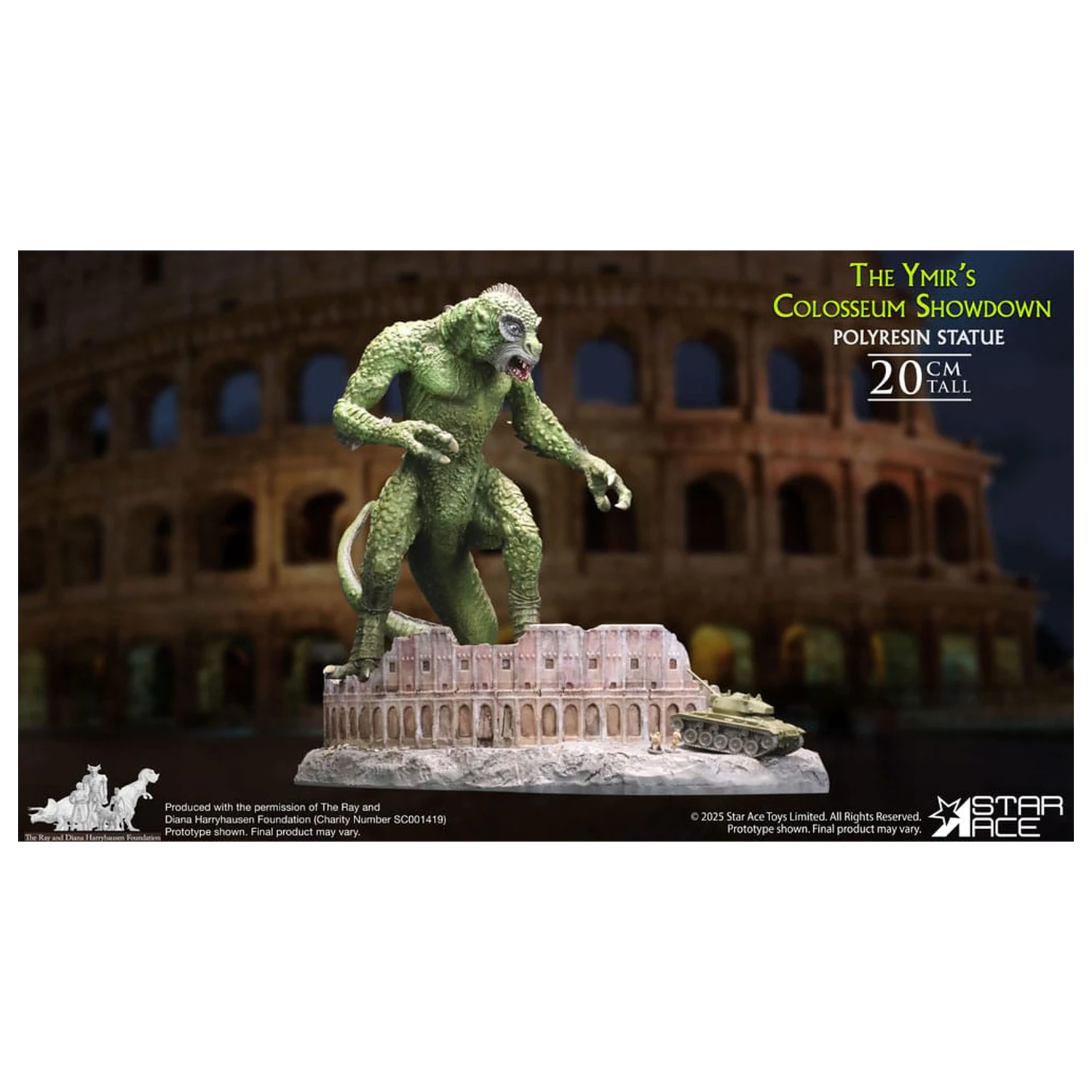 Ray Harryhausen 1/8 The Ymir's Colosseum Showdown Diorama szobor figura 20 cm termékfotó
