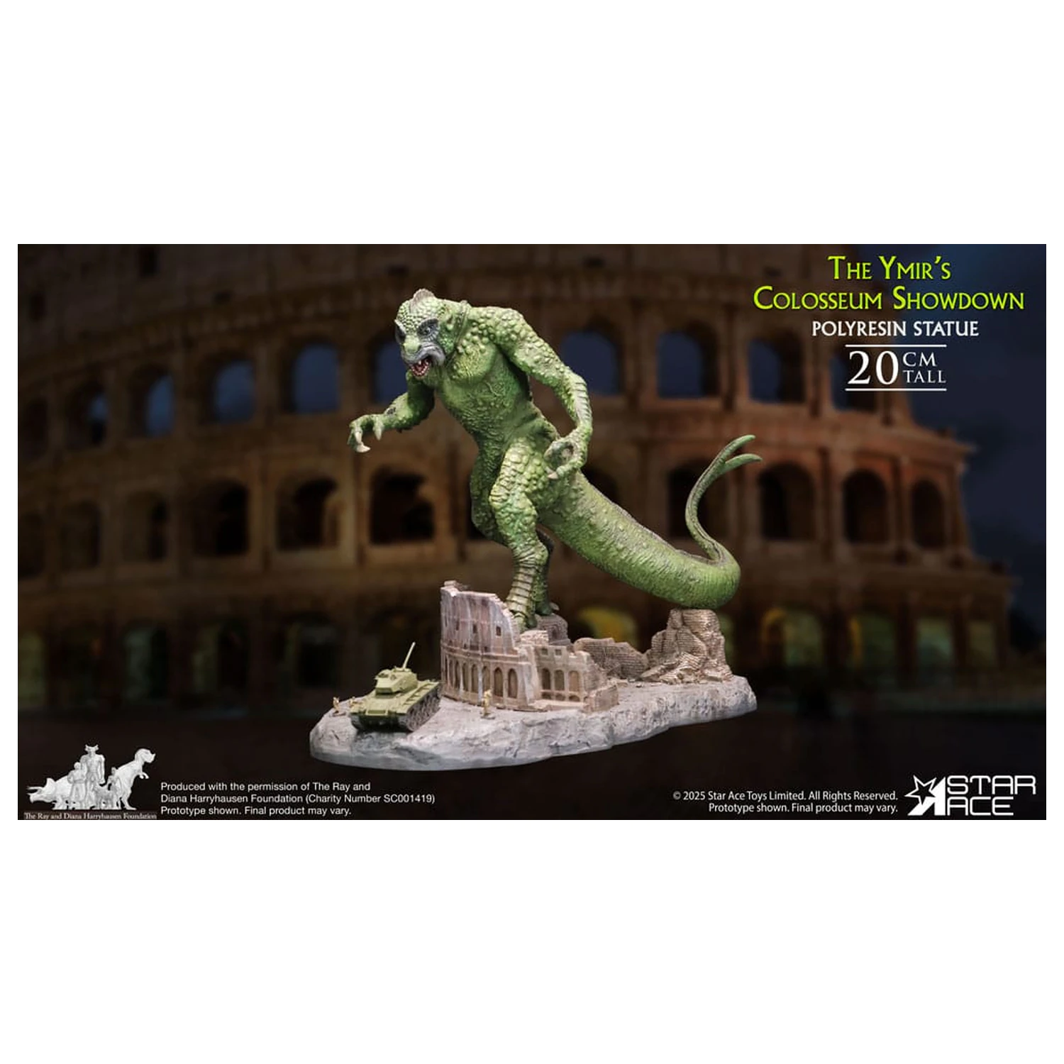 Ray Harryhausen 1/8 The Ymir's Colosseum Showdown Diorama szobor figura 20 cm termékfotó