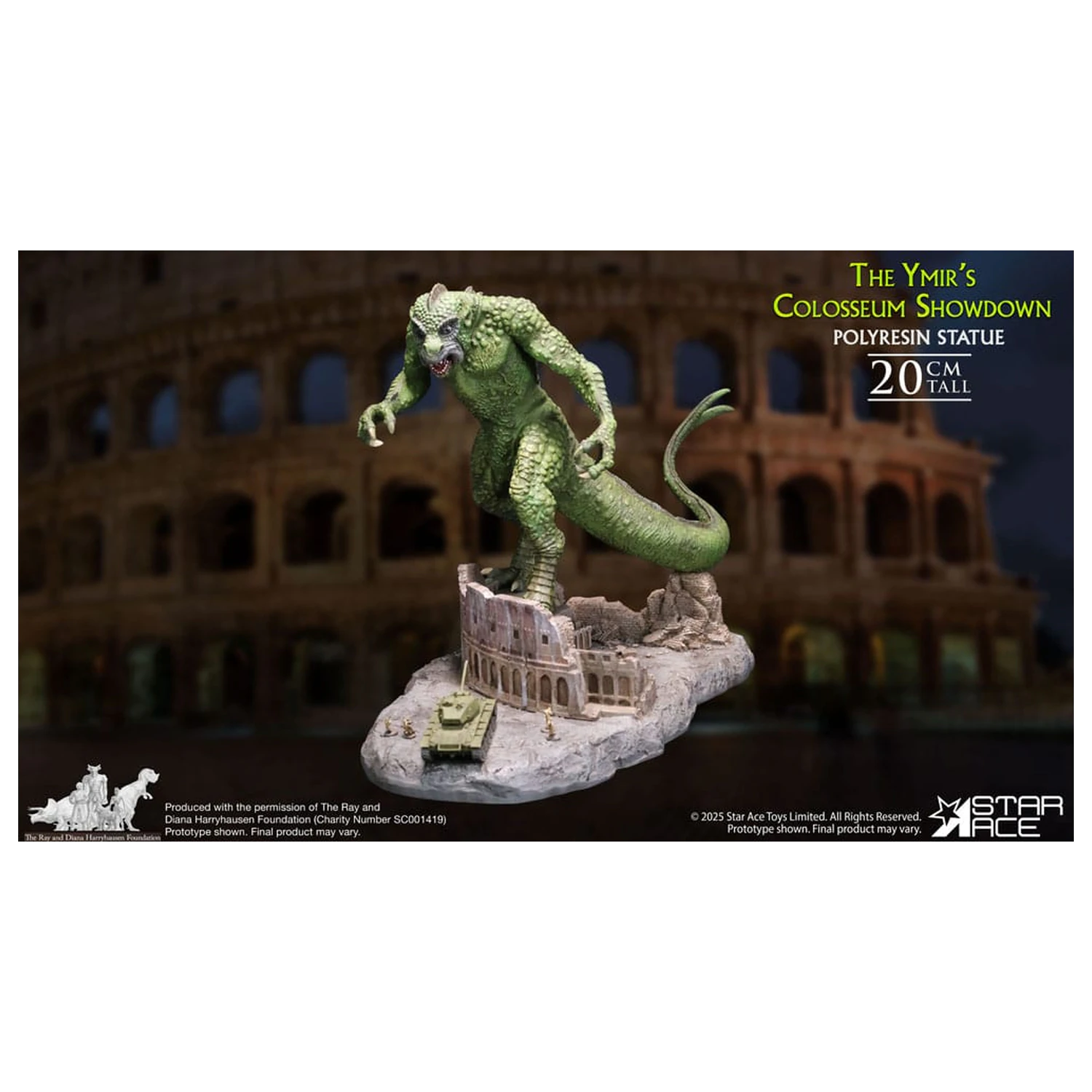 Ray Harryhausen 1/8 The Ymir's Colosseum Showdown Diorama szobor figura 20 cm termékfotó