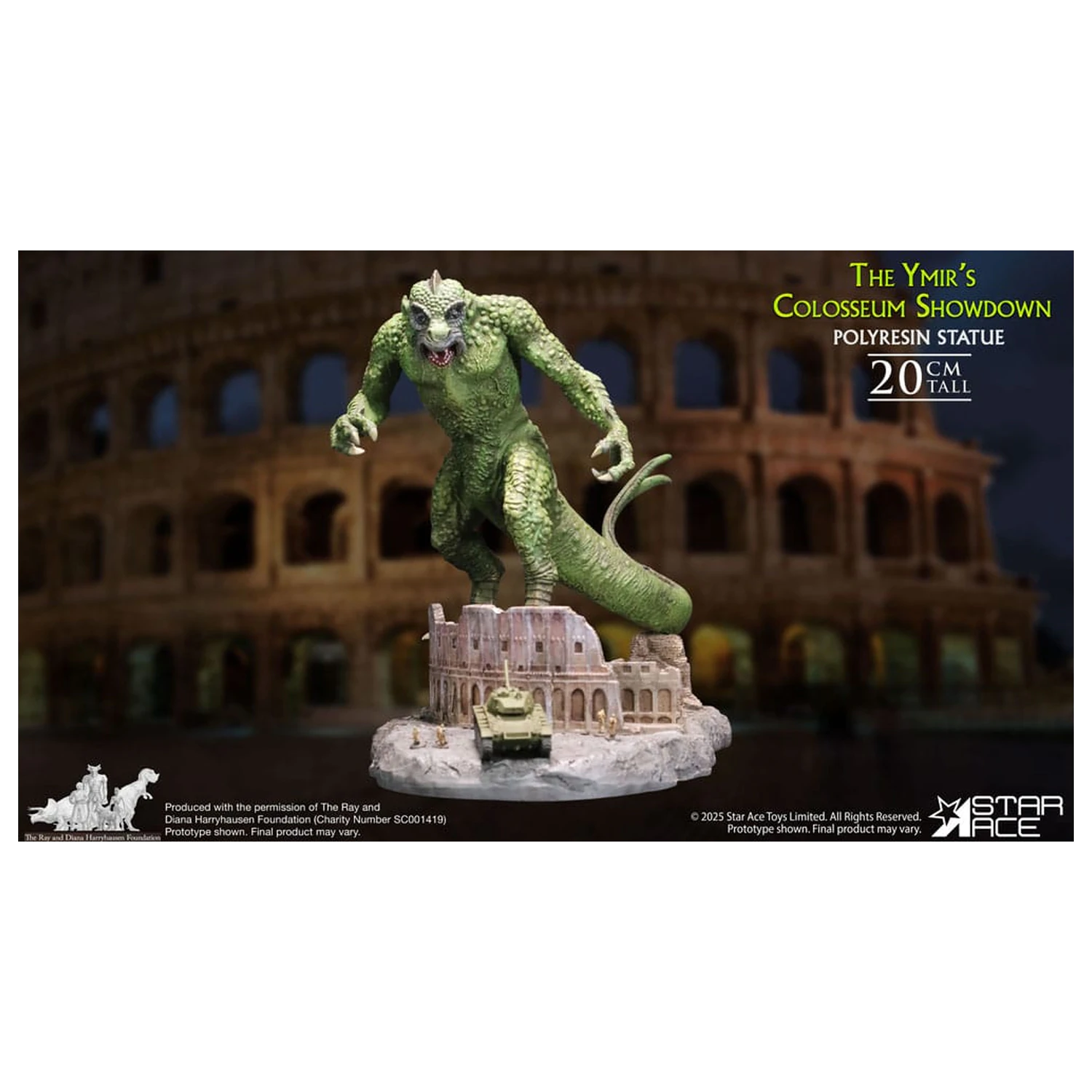Ray Harryhausen 1/8 The Ymir's Colosseum Showdown Diorama szobor figura 20 cm termékfotó