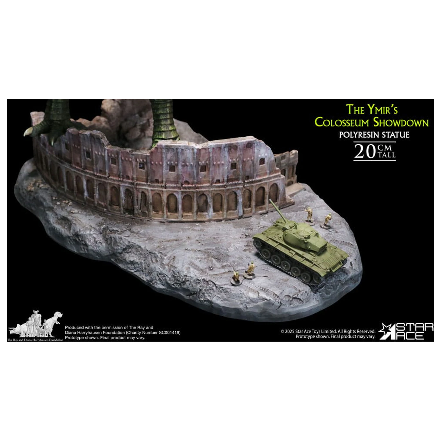 Ray Harryhausen 1/8 The Ymir's Colosseum Showdown Diorama szobor figura 20 cm termékfotó