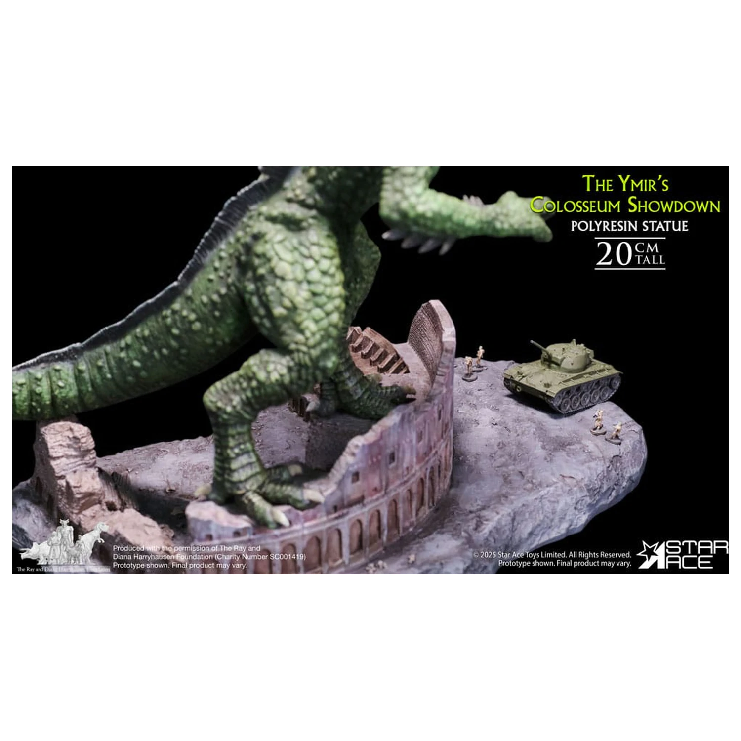 Ray Harryhausen 1/8 The Ymir's Colosseum Showdown Diorama szobor figura 20 cm termékfotó