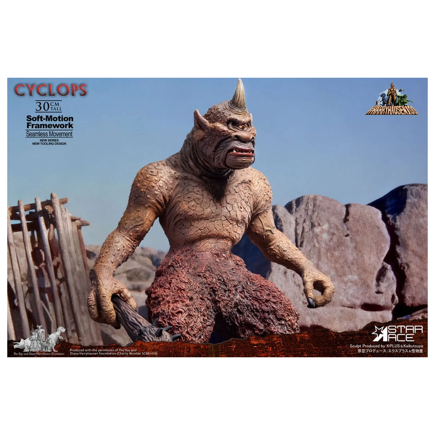  Ray Harryhausen Soft-Motion Series Cyclops szobor figura 30 cm termékfotó