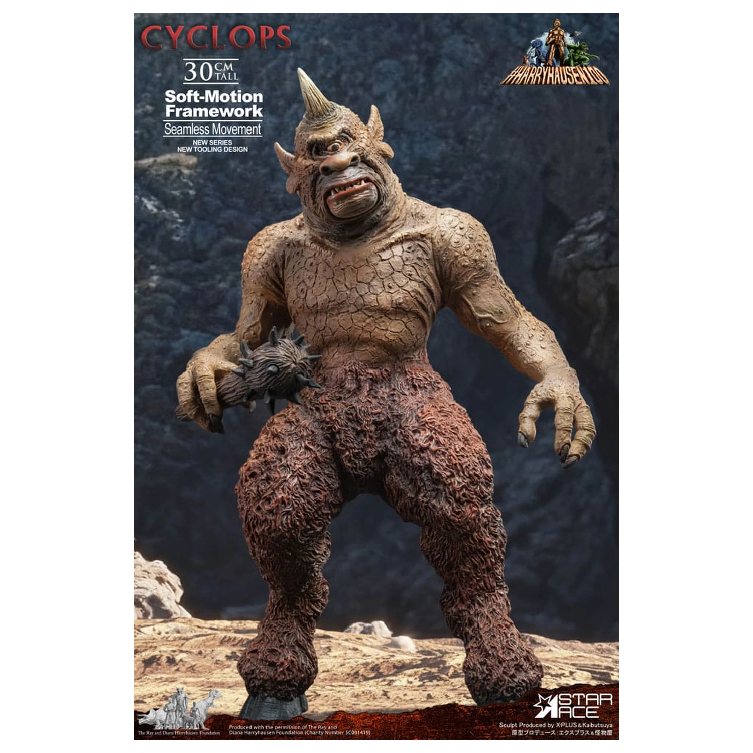 Ray Harryhausen Soft-Motion Series Cyclops szobor figura 30 cm termékfotó