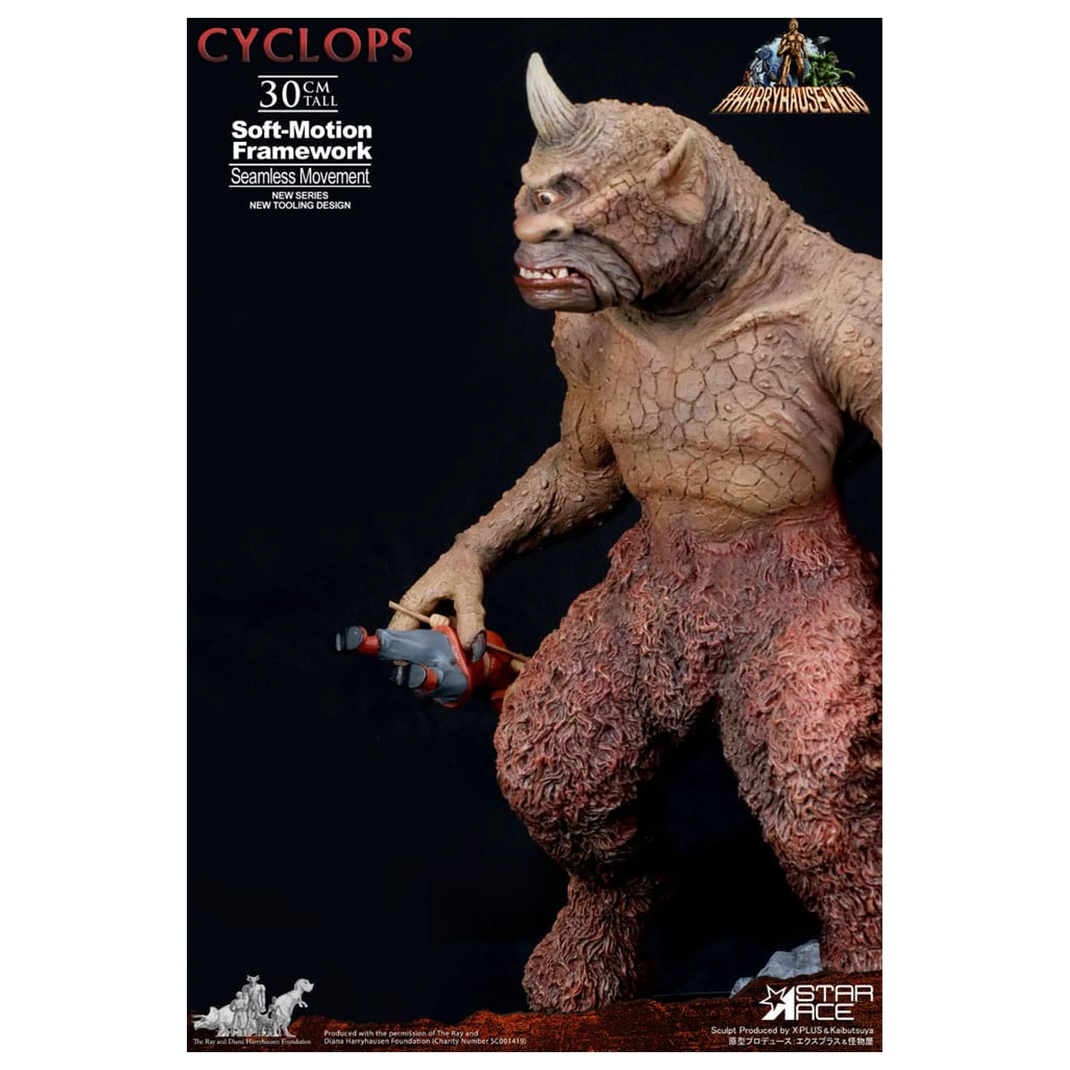  Ray Harryhausen Soft-Motion Series Cyclops szobor figura 30 cm termékfotó