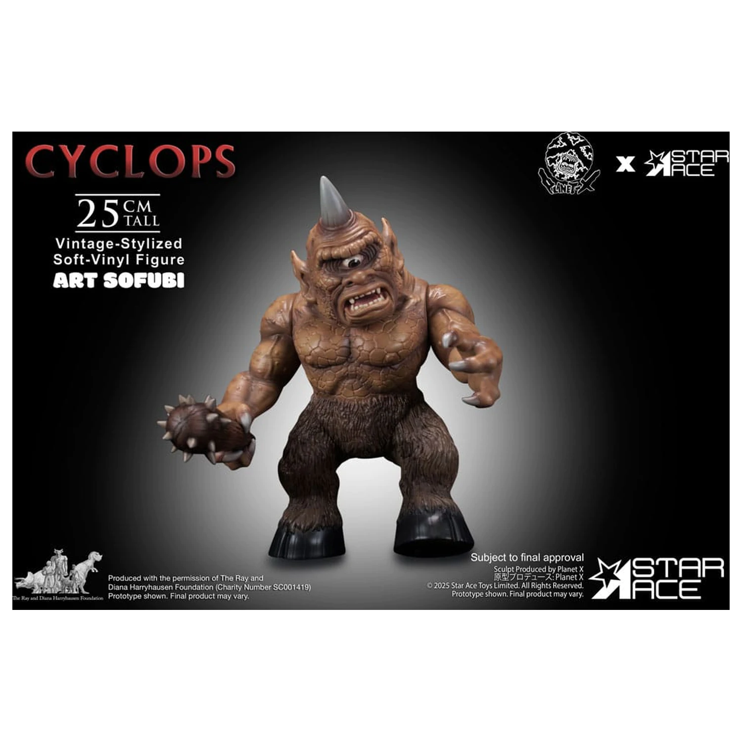 Ray Harryhausen Soft Vinyl szobor figura Cyclops (Vintage-Style) 25 cm termékfotó