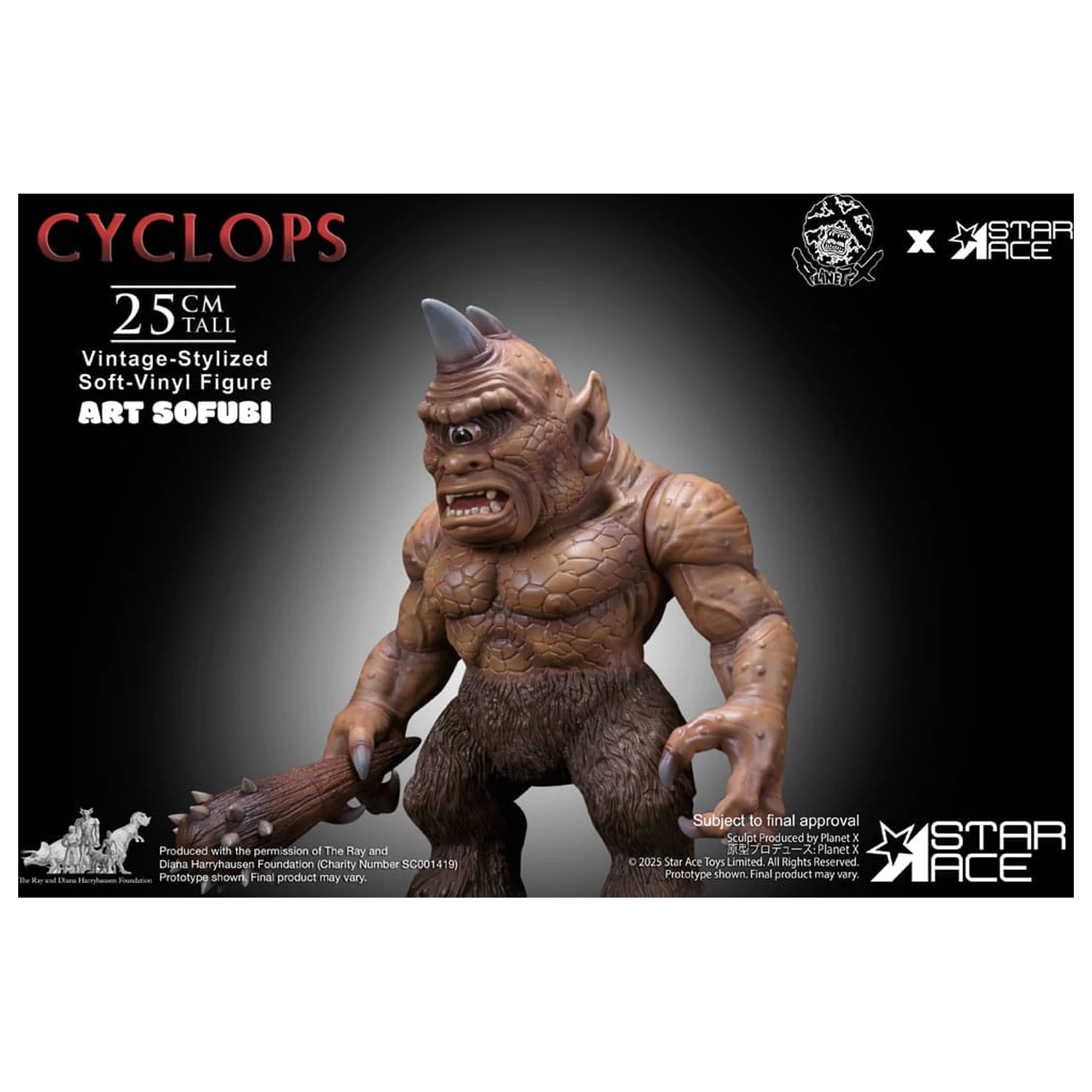 Ray Harryhausen Soft Vinyl szobor figura Cyclops (Vintage-Style) 25 cm termékfotó