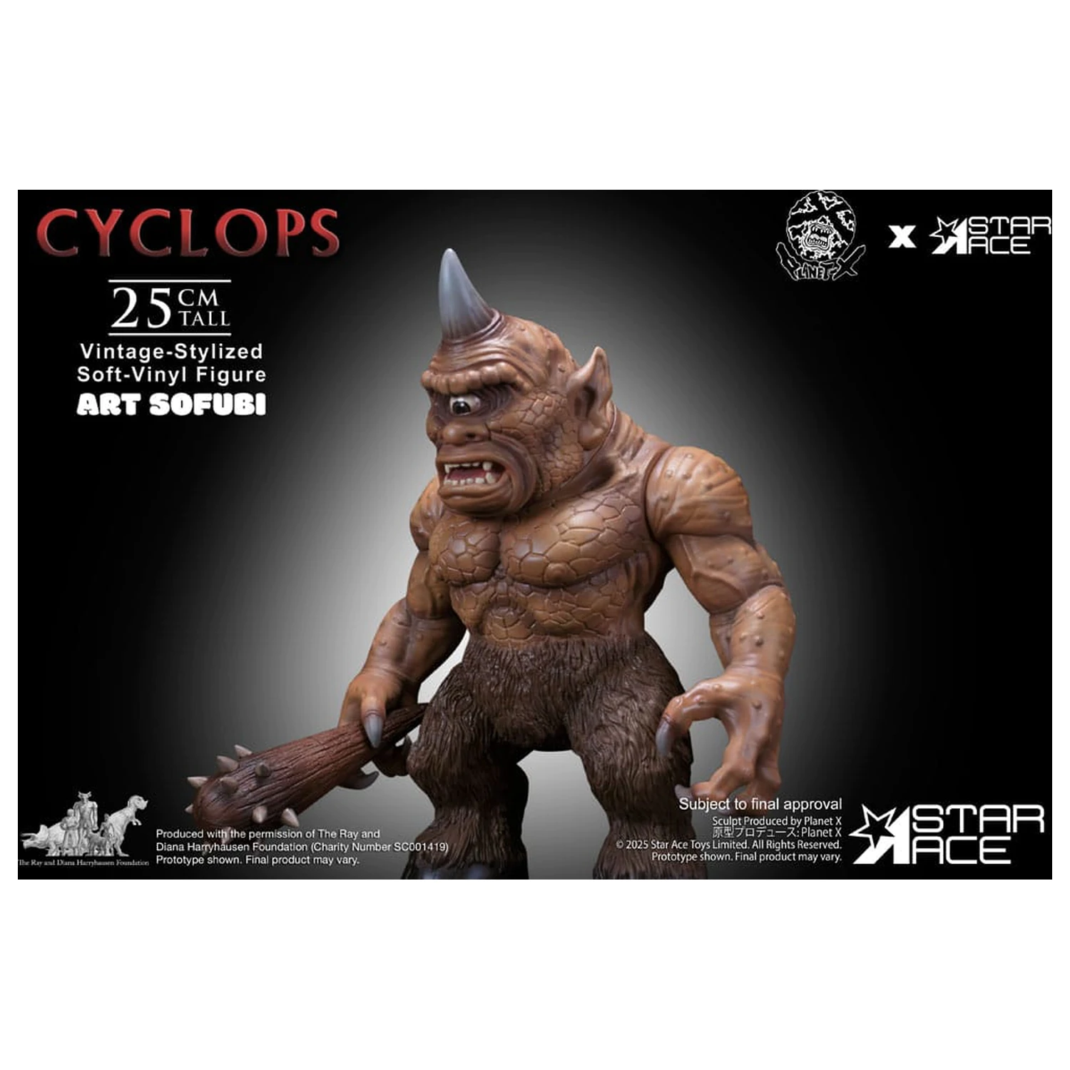 Ray Harryhausen Soft Vinyl szobor figura Cyclops (Vintage-Style) 25 cm termékfotó