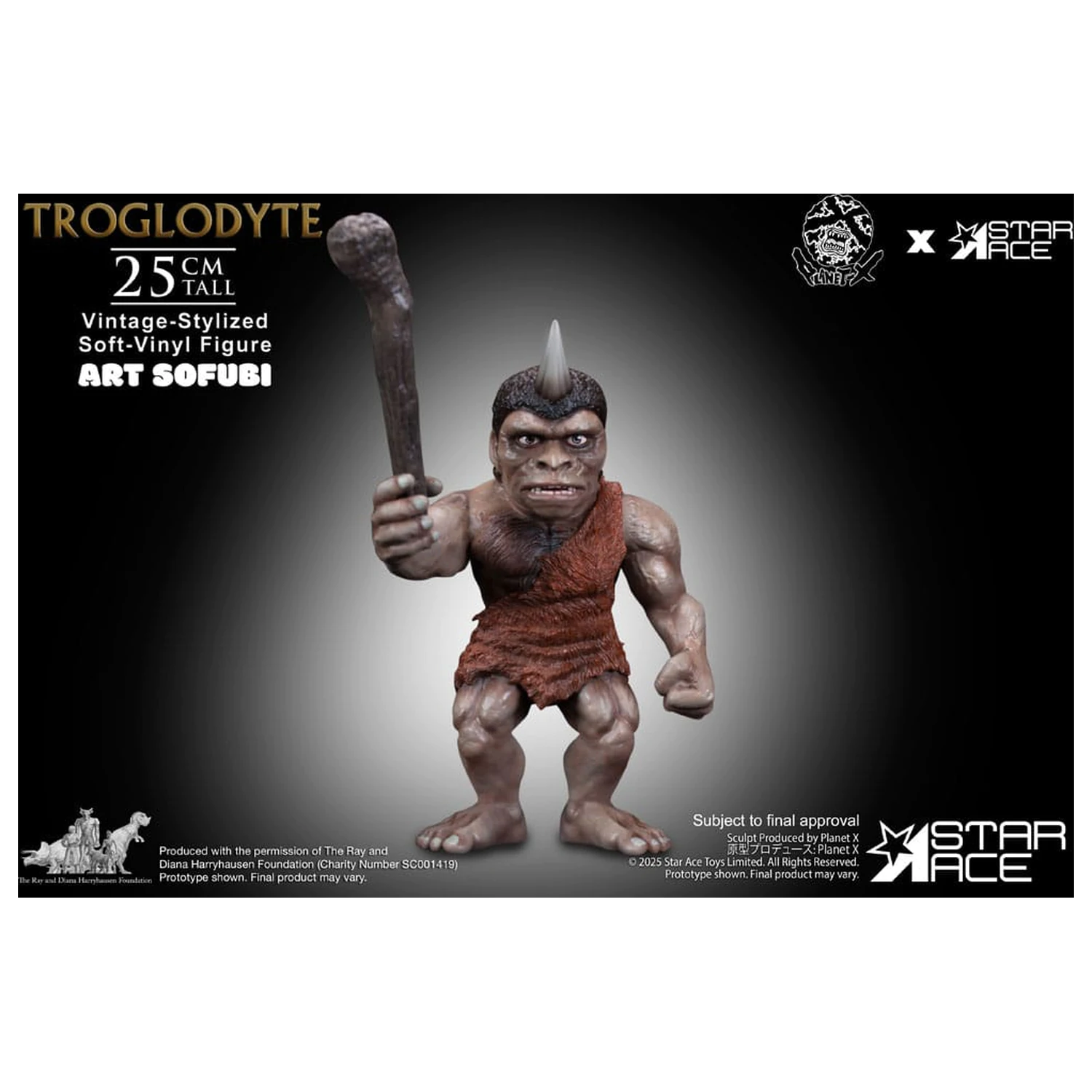 Ray Harryhausen Soft Vinyl szobor figura Troglodyte (Vintage-Style) 25 cm termékfotó