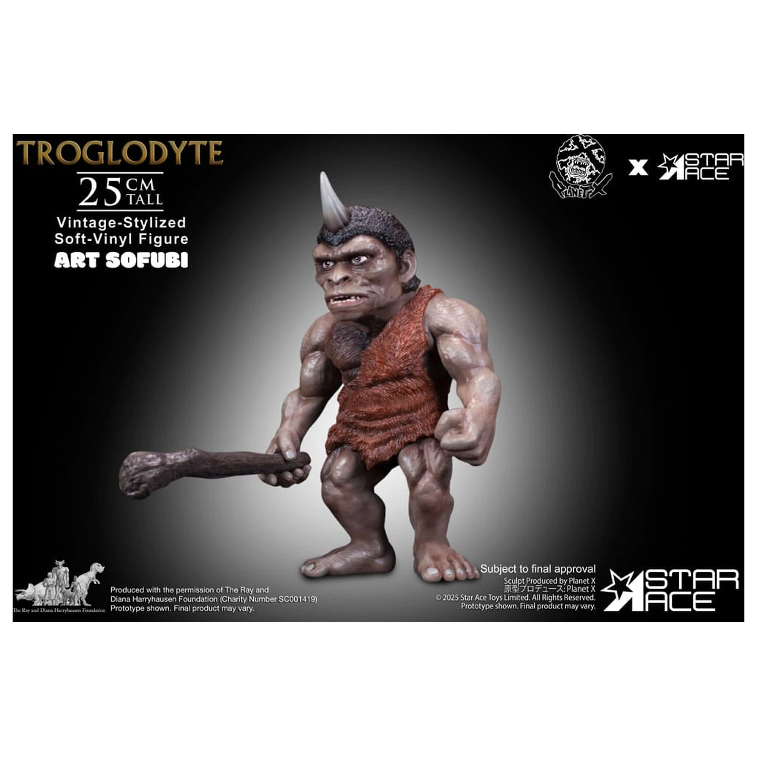 Ray Harryhausen Soft Vinyl szobor figura Troglodyte (Vintage-Style) 25 cm termékfotó