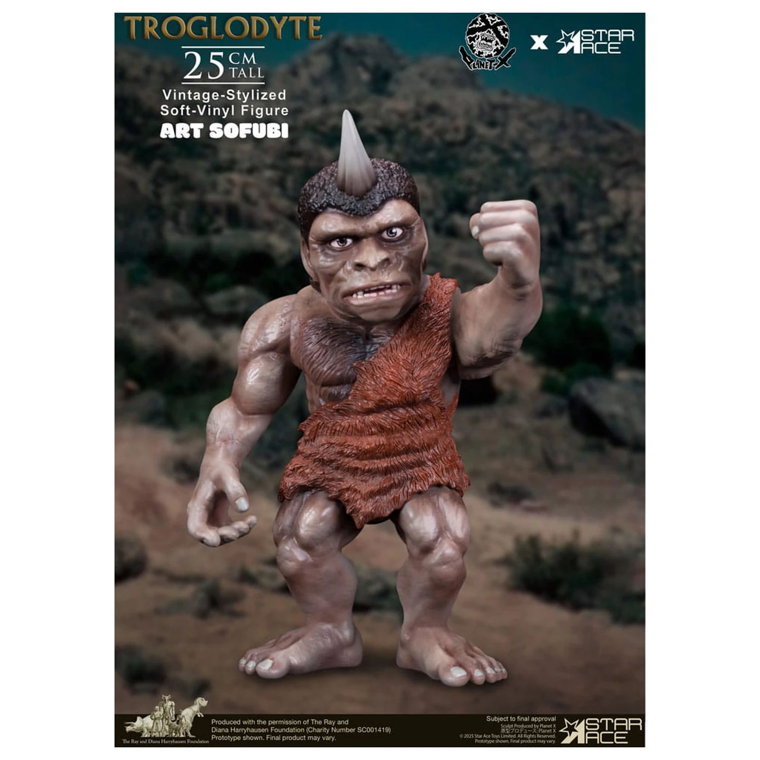 Ray Harryhausen Soft Vinyl szobor figura Troglodyte (Vintage-Style) 25 cm termékfotó