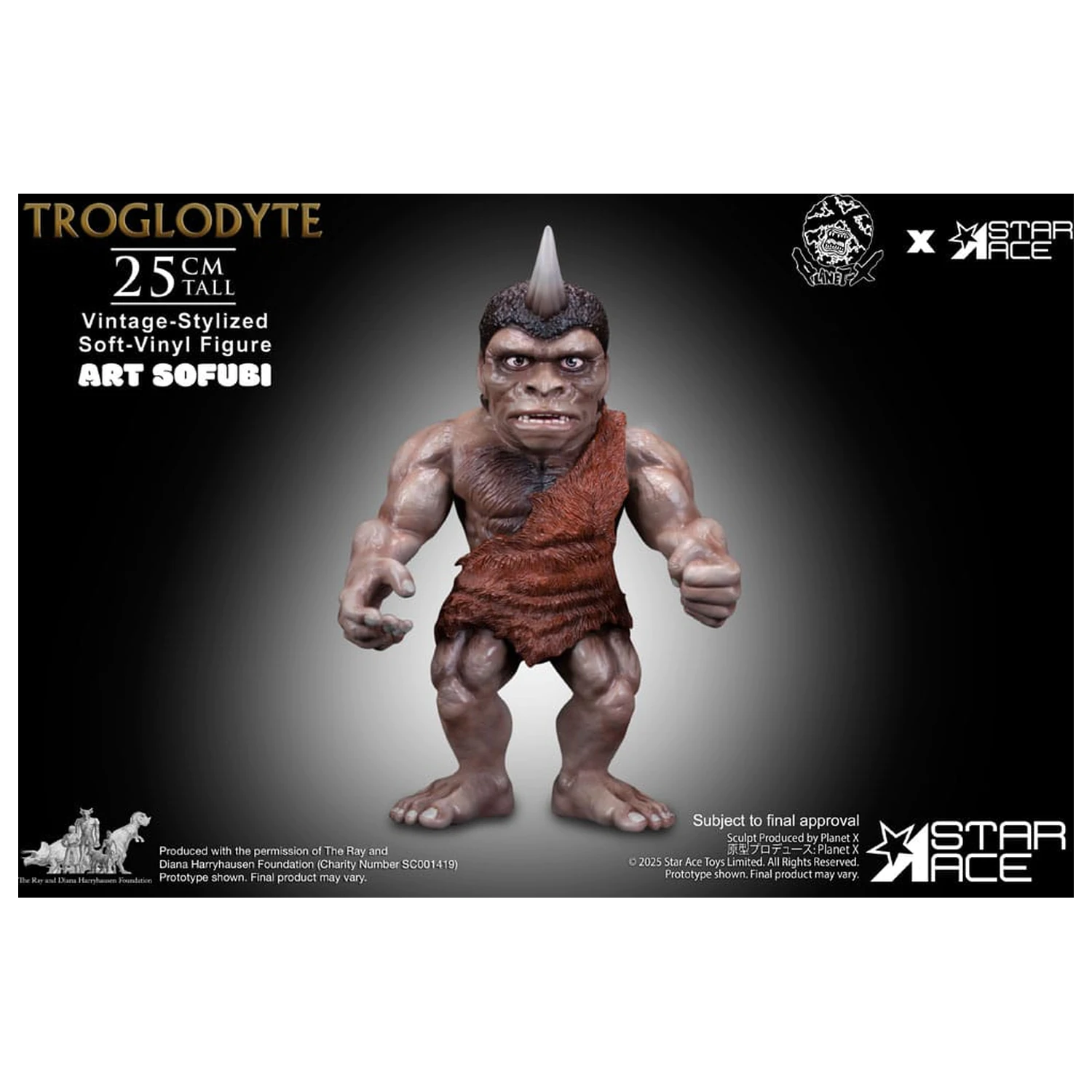 Ray Harryhausen Soft Vinyl szobor figura Troglodyte (Vintage-Style) 25 cm termékfotó