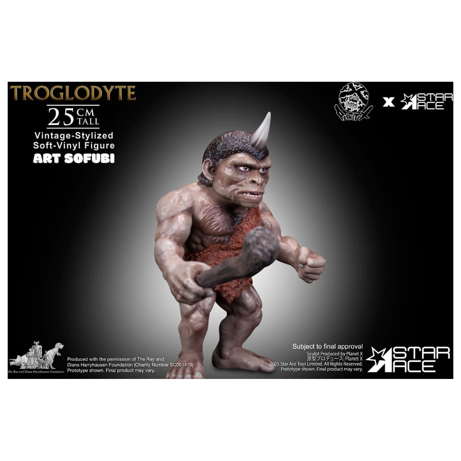 Ray Harryhausen Soft Vinyl szobor figura Troglodyte (Vintage-Style) 25 cm termékfotó
