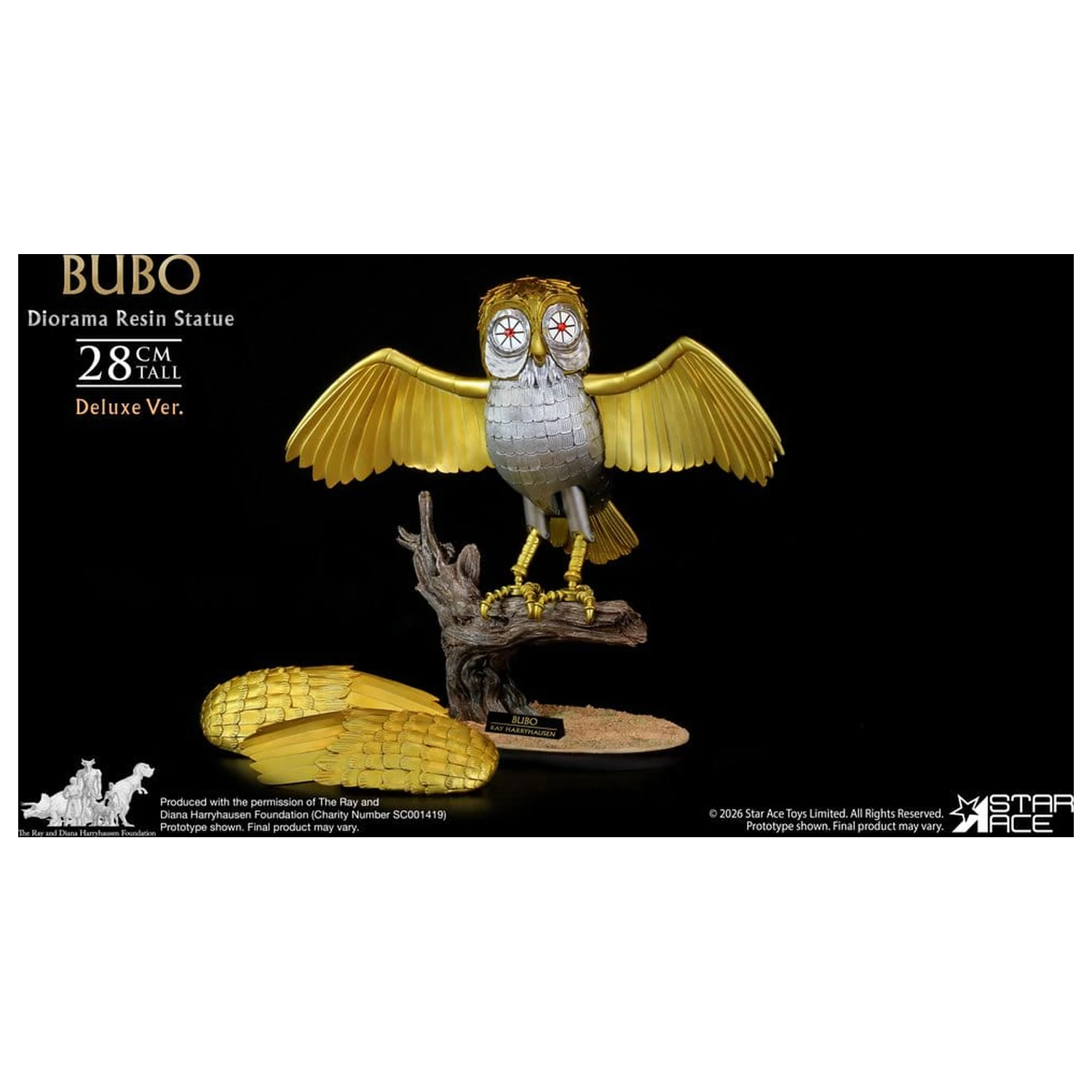 Ray Harryhausens Diorama Bubo Deluxe Ver. gyanta szobor figura 28 cm termékfotó