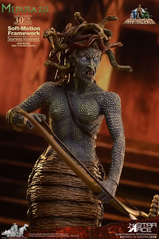 Ray Harryhausens Soft-Motion Series Medusa szobor figura 30 cm    termékfotó