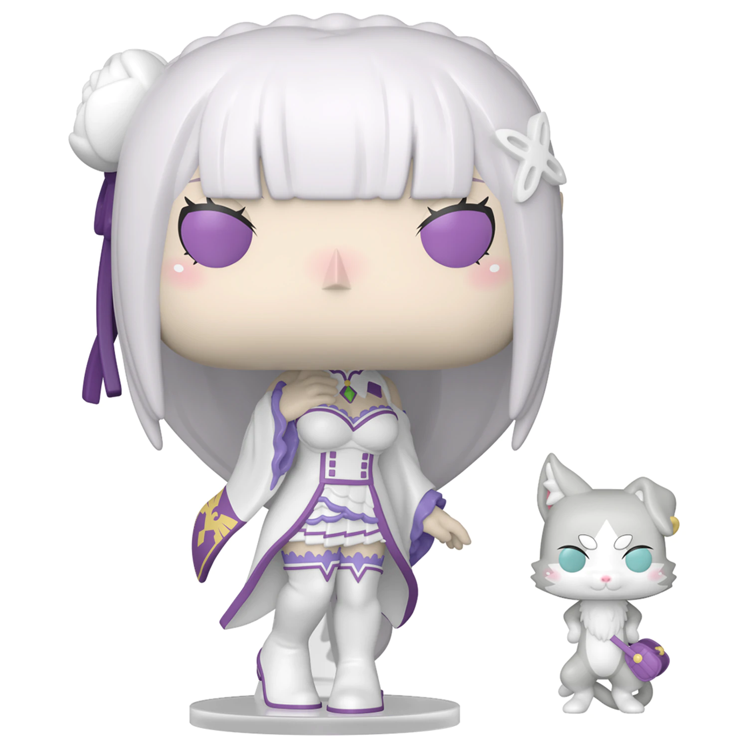 Re:Zero Funko POP!&Buddy Animation Vinyl figura Emilia w/Puck 9 cm termékfotó