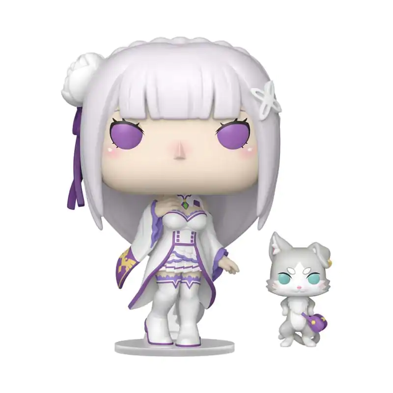 Re:Zero Funko POP!&Buddy Animation Vinyl figura Emilia w/Puck 9 cm termékfotó
