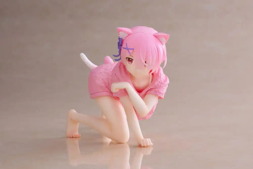 Re:Zero Precious Desktop Cute figura Ram Cat Roomwear Ver. PVC szobor figura 13 cm termékfotó