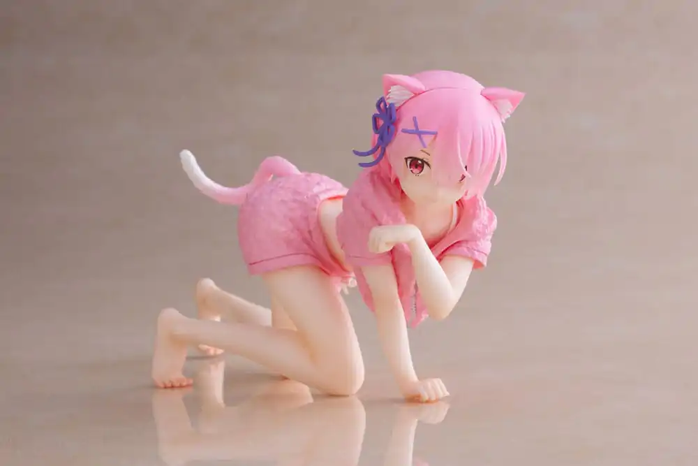 Re:Zero Precious Desktop Cute figura Ram Cat Roomwear Ver. PVC szobor figura 13 cm termékfotó