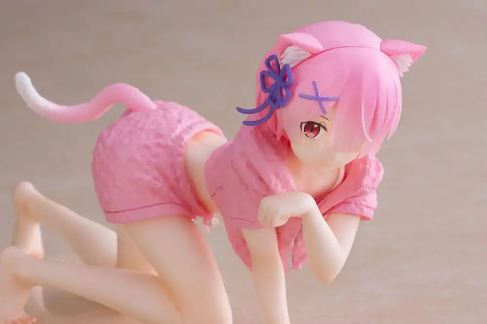 Re:Zero Precious Desktop Cute figura Ram Cat Roomwear Ver. PVC szobor figura 13 cm termékfotó