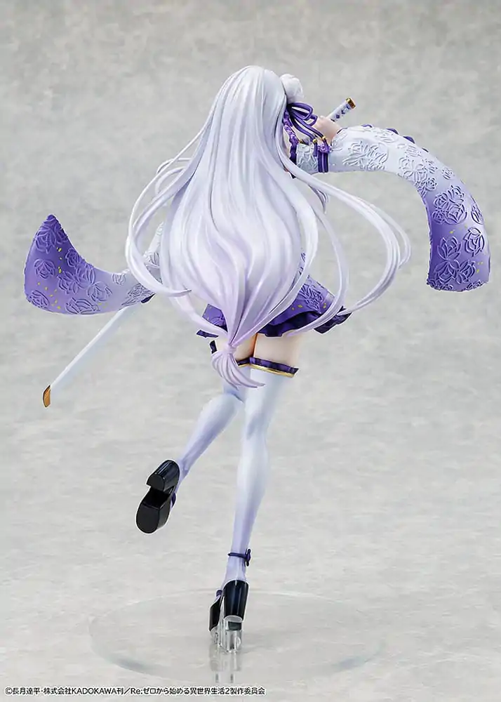 Re:ZERO -Starting Life in Another World- 1/7 Emilia Combat Outfit ver. PVC szobor figura 24 cm termékfotó