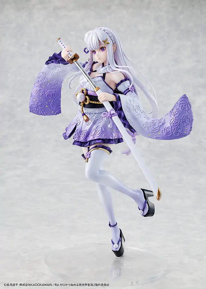 Re:ZERO -Starting Life in Another World- 1/7 Emilia Combat Outfit ver. PVC szobor figura 24 cm termékfotó