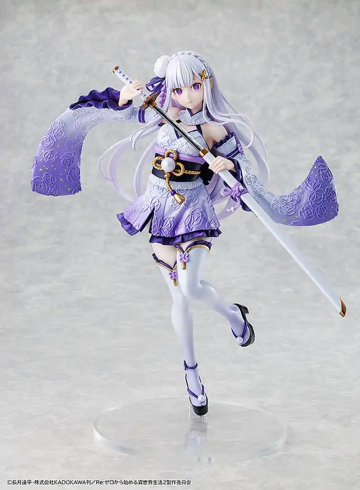 Re:ZERO -Starting Life in Another World- 1/7 Emilia Combat Outfit ver. PVC szobor figura 24 cm termékfotó