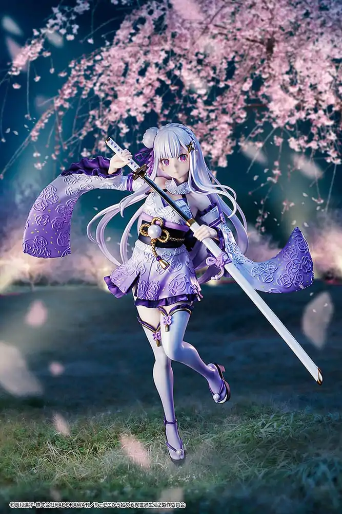 Re:ZERO -Starting Life in Another World- 1/7 Emilia Combat Outfit ver. PVC szobor figura 24 cm termékfotó