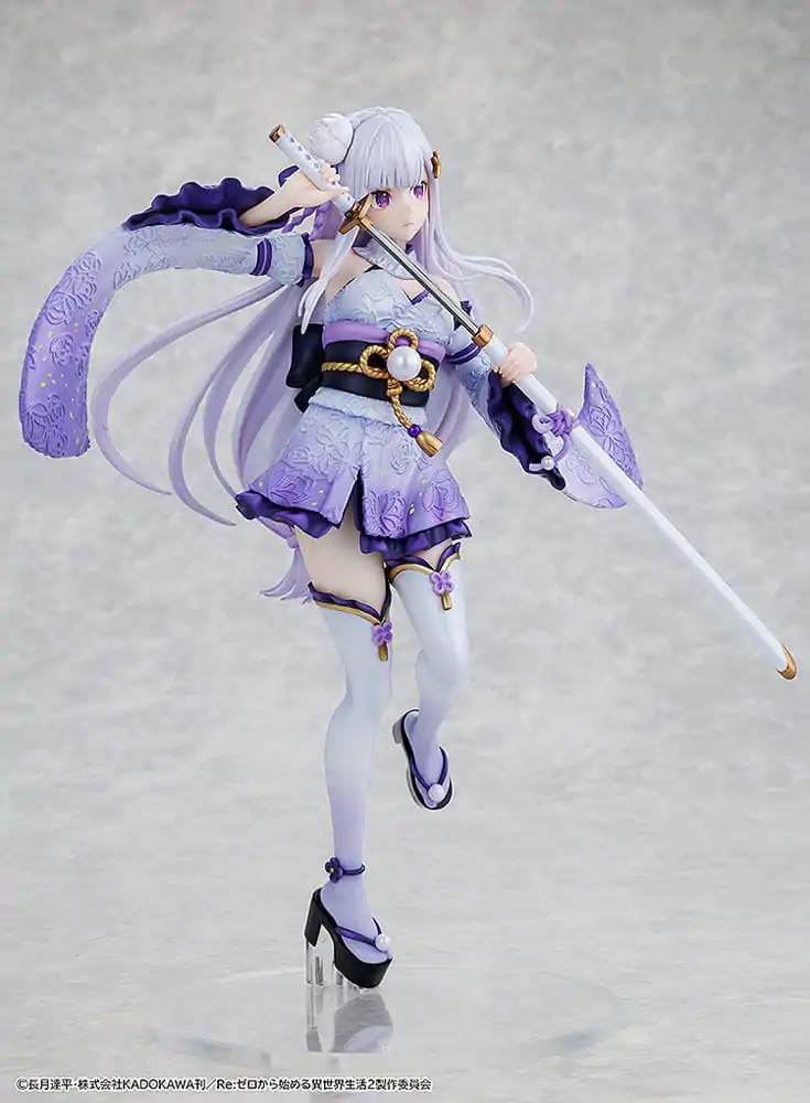 Re:ZERO -Starting Life in Another World- 1/7 Emilia Combat Outfit ver. PVC szobor figura 24 cm termékfotó