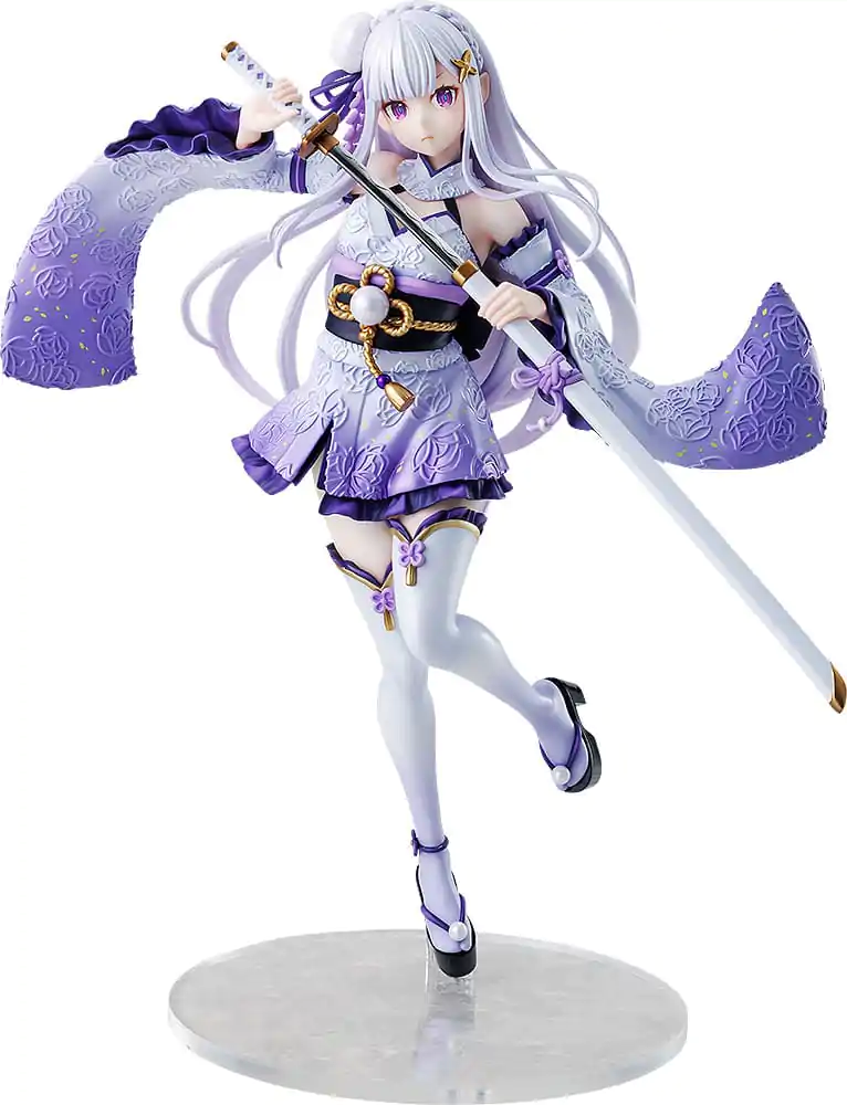 Re:ZERO -Starting Life in Another World- 1/7 Emilia Combat Outfit ver. PVC szobor figura 24 cm termékfotó
