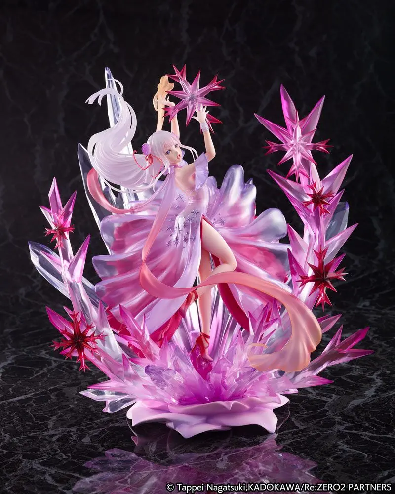 Re: Zero Starting Life in Another World 1/7 Emilia Crystal Dress Ver. szobor figura 35 cm termékfotó