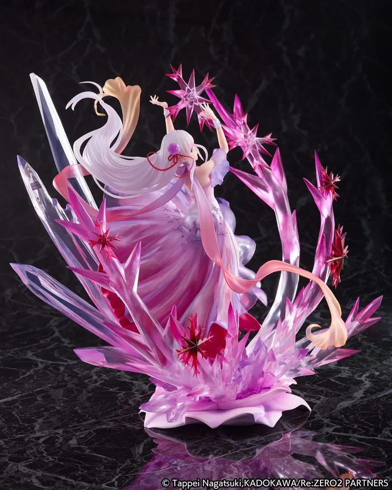 Re: Zero Starting Life in Another World 1/7 Emilia Crystal Dress Ver. szobor figura 35 cm termékfotó