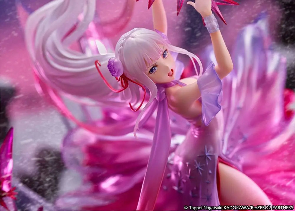 Re: Zero Starting Life in Another World 1/7 Emilia Crystal Dress Ver. szobor figura 35 cm termékfotó