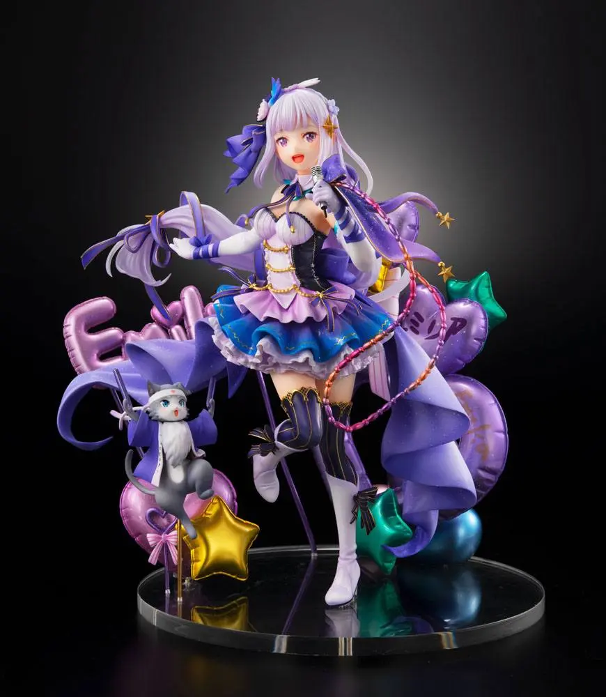 Re: Zero Starting Life in Another World 1/7 Emilia Idol Ver. szobor figura 24 cm termékfotó