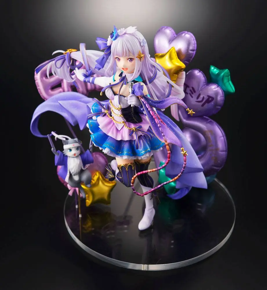 Re: Zero Starting Life in Another World 1/7 Emilia Idol Ver. szobor figura 24 cm termékfotó
