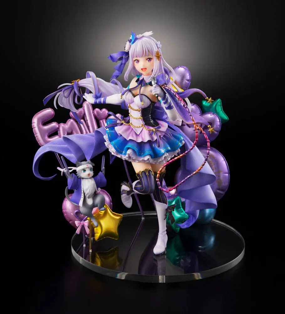 Re: Zero Starting Life in Another World 1/7 Emilia Idol Ver. szobor figura 24 cm termékfotó
