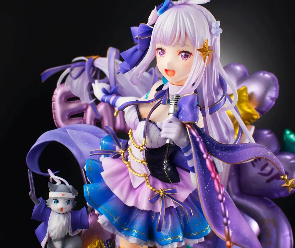 Re: Zero Starting Life in Another World 1/7 Emilia Idol Ver. szobor figura 24 cm termékfotó