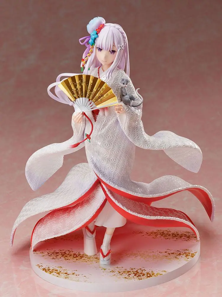 Re:ZERO -Starting Life in Another World- 1/7 Emilia Shiromuku PVC szobor figura 25 cm termékfotó