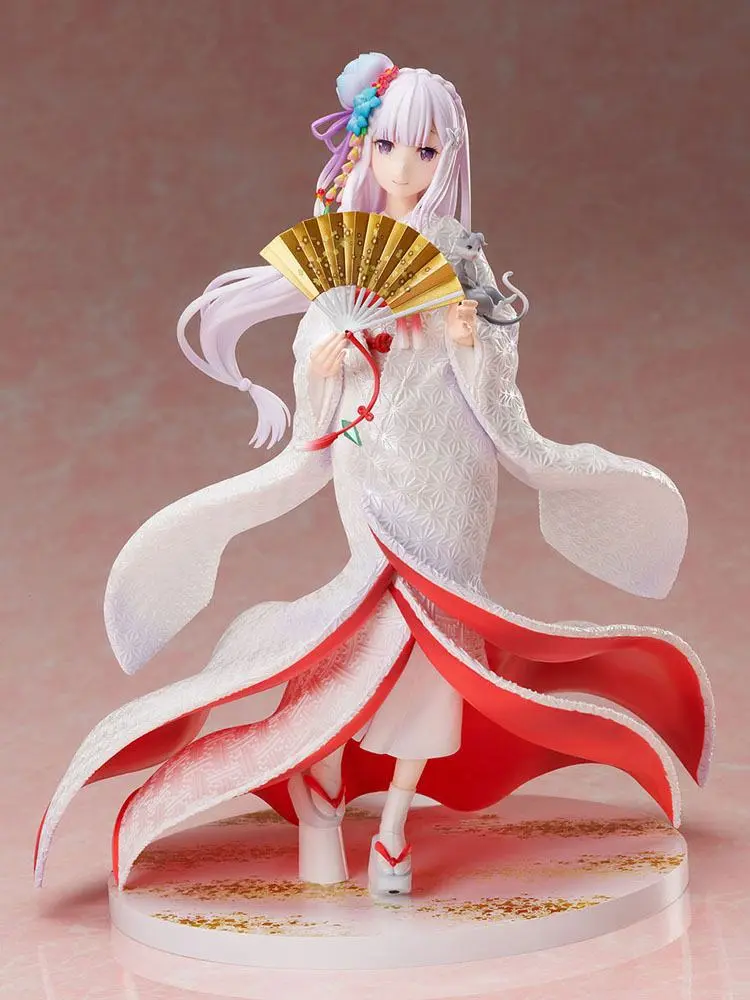 Re:ZERO -Starting Life in Another World- 1/7 Emilia Shiromuku PVC szobor figura 25 cm termékfotó