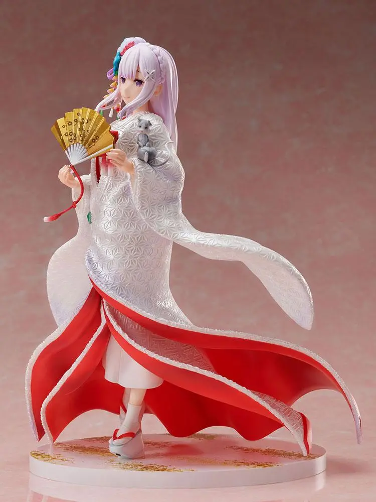 Re:ZERO -Starting Life in Another World- 1/7 Emilia Shiromuku PVC szobor figura 25 cm termékfotó