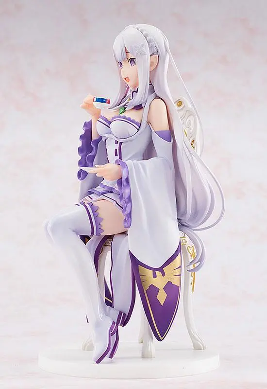 Re:ZERO -Starting Life in Another World- 1/7 Emilia Tea Party Ver. PVC szobor figura 20 cm termékfotó
