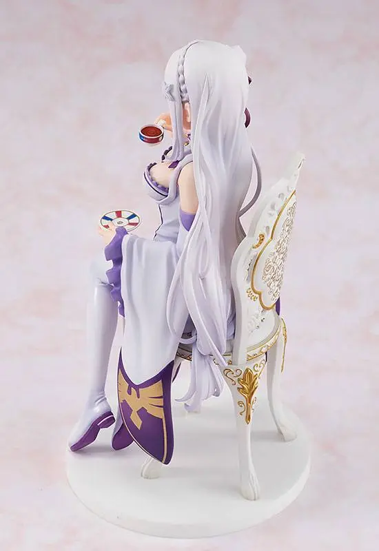 Re:ZERO -Starting Life in Another World- 1/7 Emilia Tea Party Ver. PVC szobor figura 20 cm termékfotó