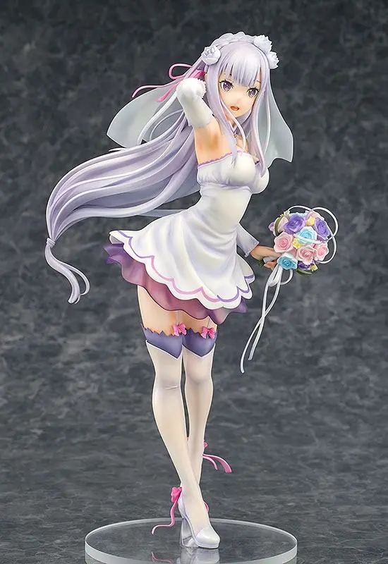 Re:ZERO -Starting Life in Another World- PVC Statue 1/7 Emilia Wedding Ver. 25 cm termékfotó