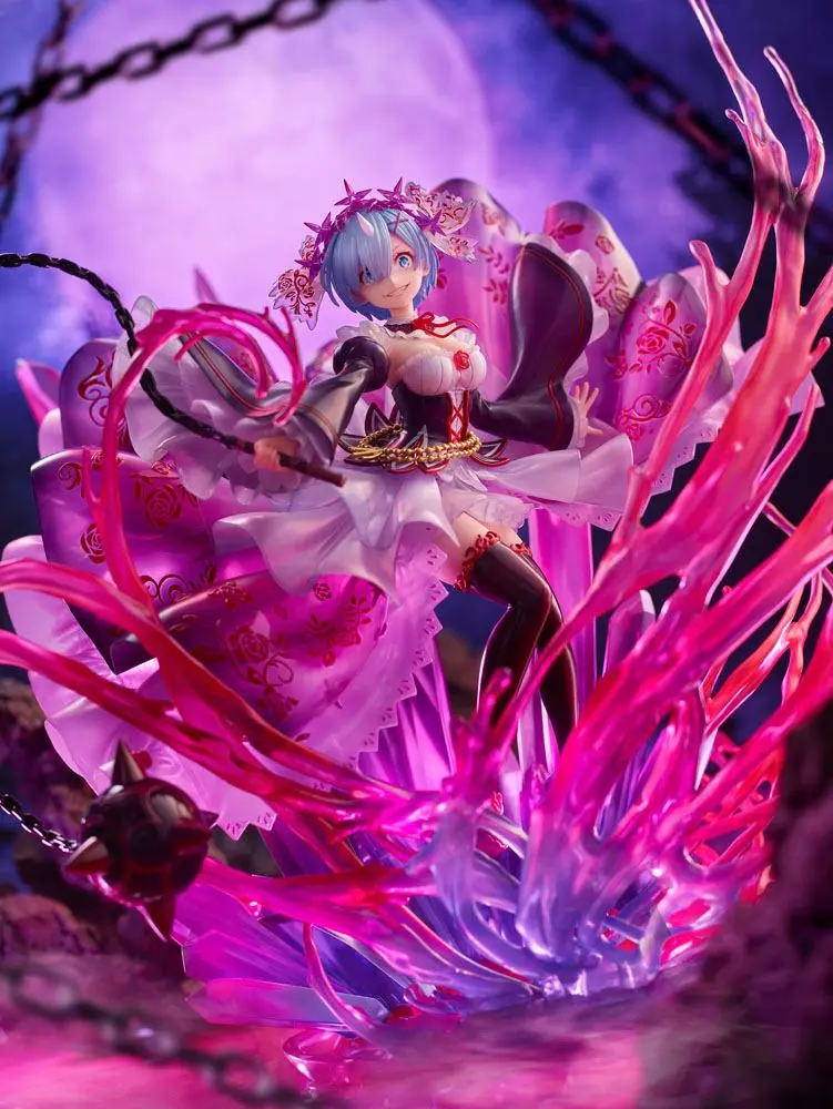 Re: Zero Starting Life in Another World 1/7 Oni Rem Crystal Dress Ver. szobor figura 30 cm termékfotó